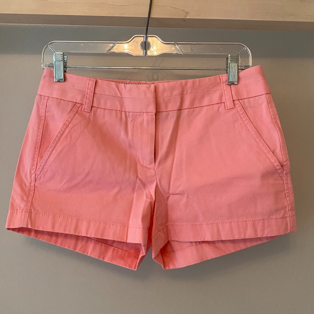 Hot Pink Classic J.Crew Chino Shorts